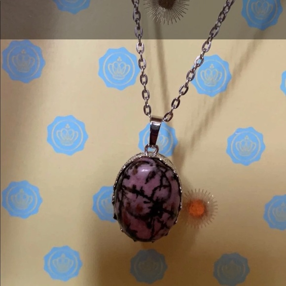 NEW GORGEOUS RHODONITE NECKLACE - Picture 3 of 10